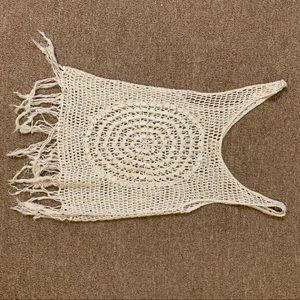 hippie laundry cute crochet top / swim cover up